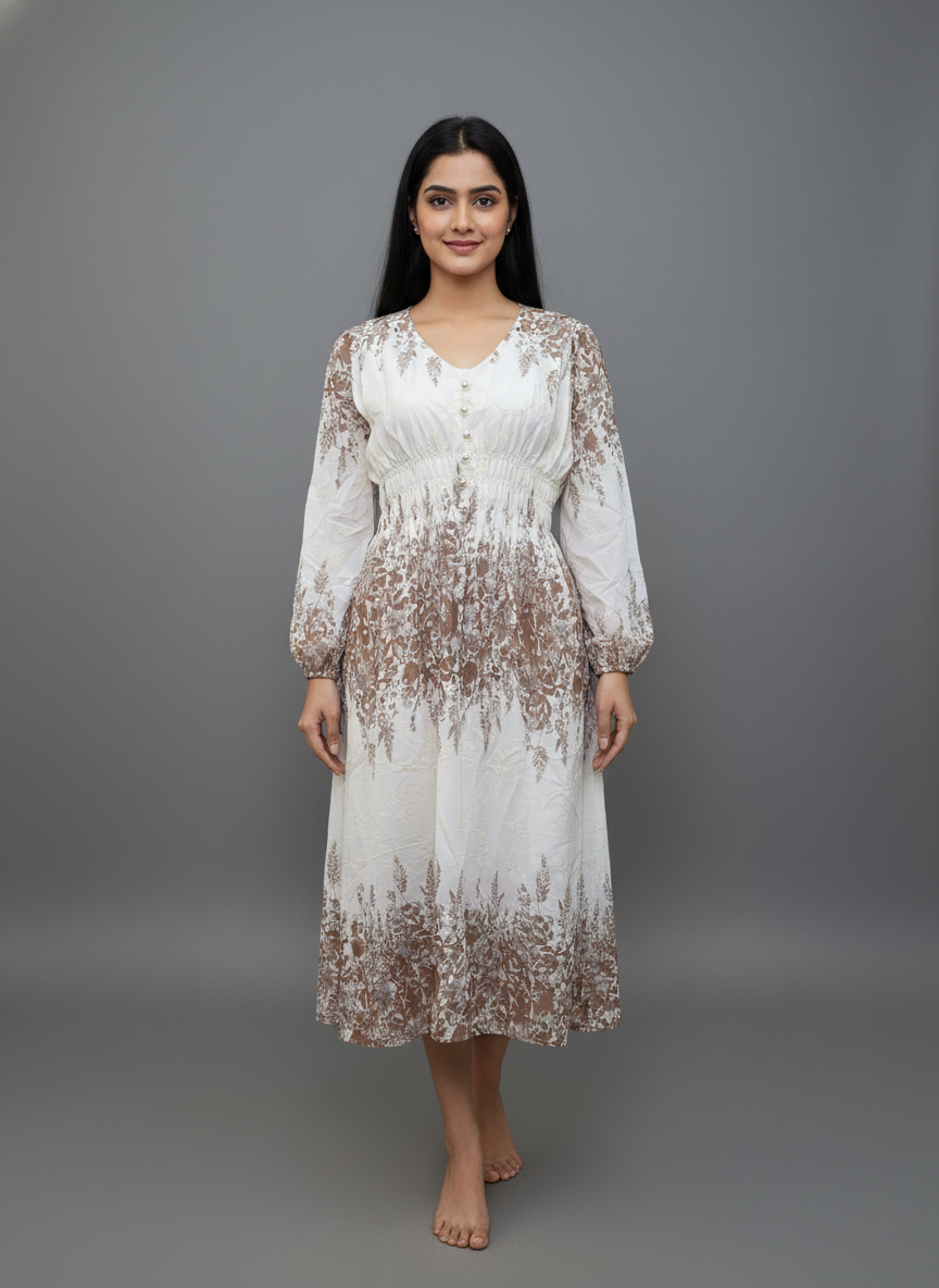 Botanic Breeze Cotton Dress