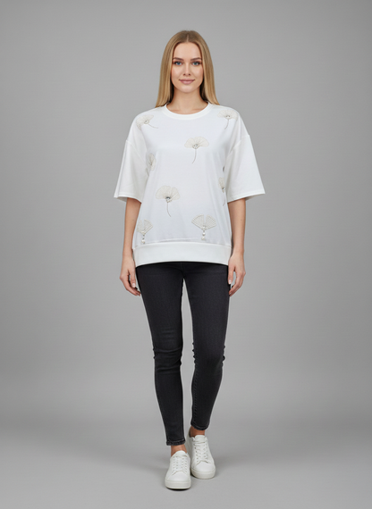 Pearl Petal Oversized Tee