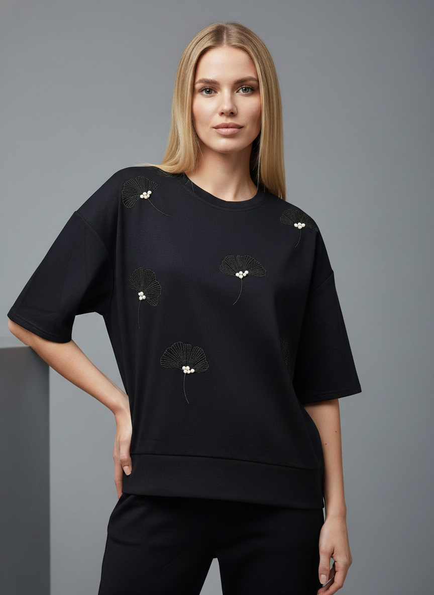 Pearl Petal Oversized Tee