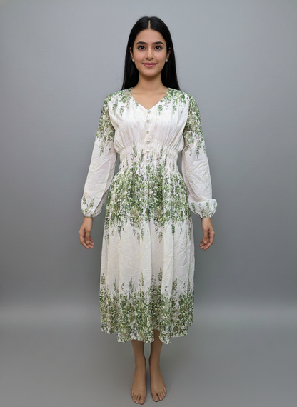 Botanic Breeze Cotton Dress