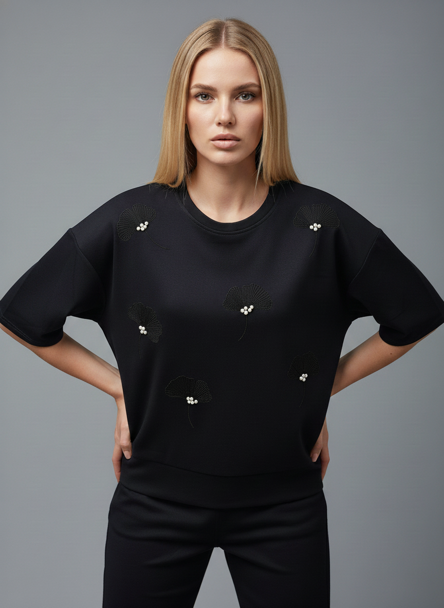 Pearl Petal Oversized Tee