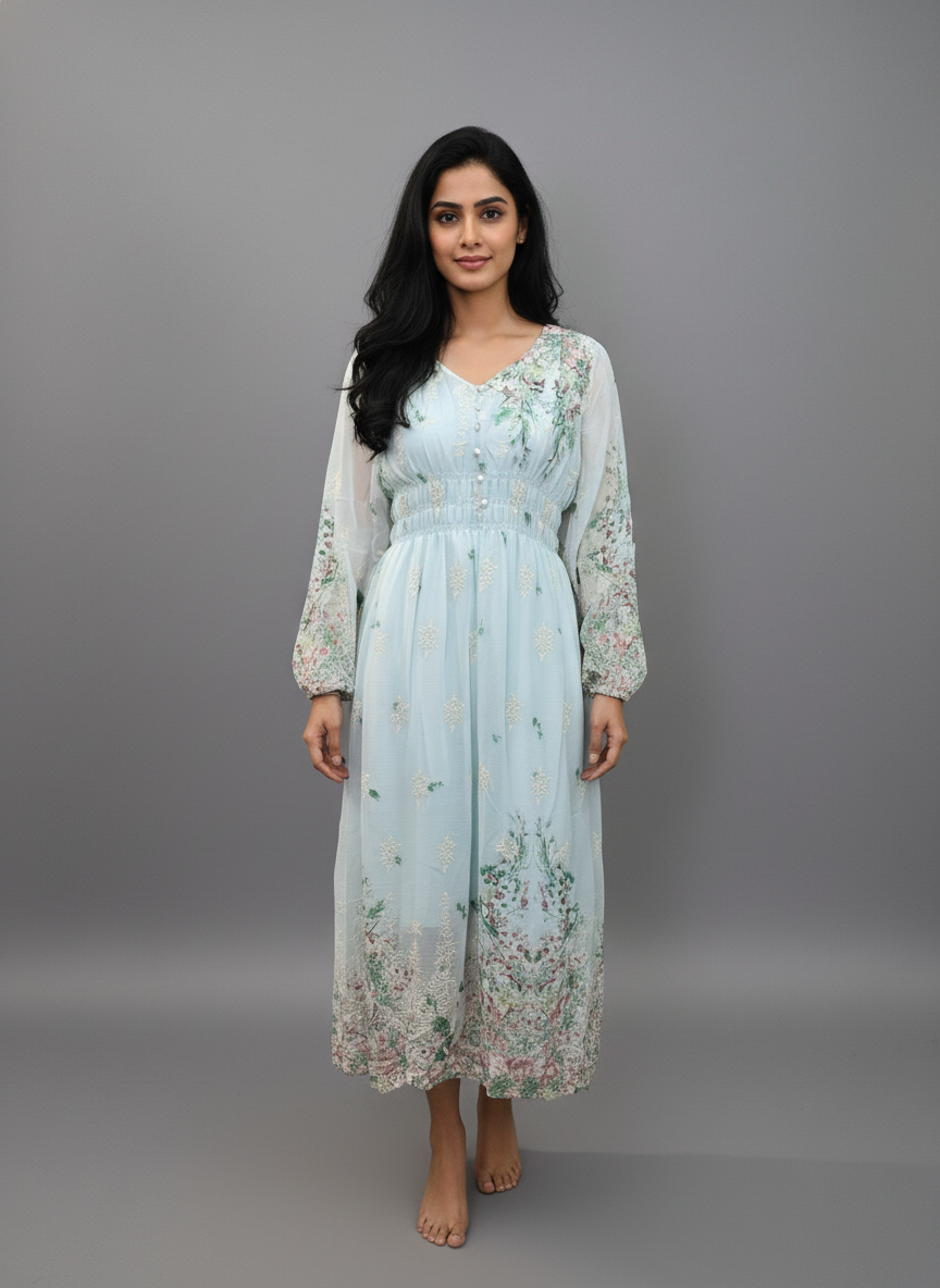 Floral Dreamscape Dress