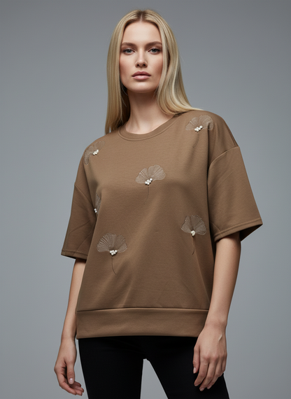Pearl Petal Oversized Tee