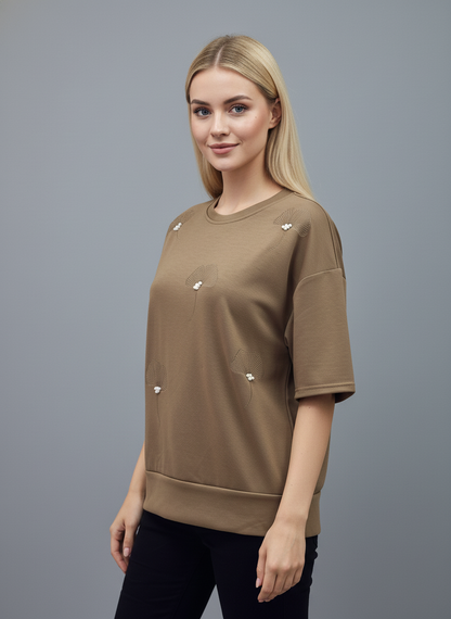 Pearl Petal Oversized Tee