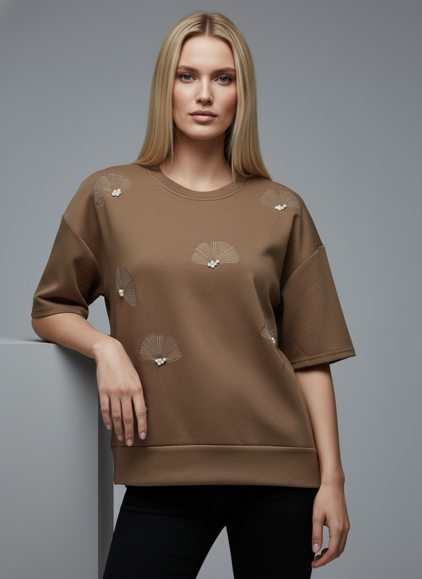 Pearl Petal Oversized Tee
