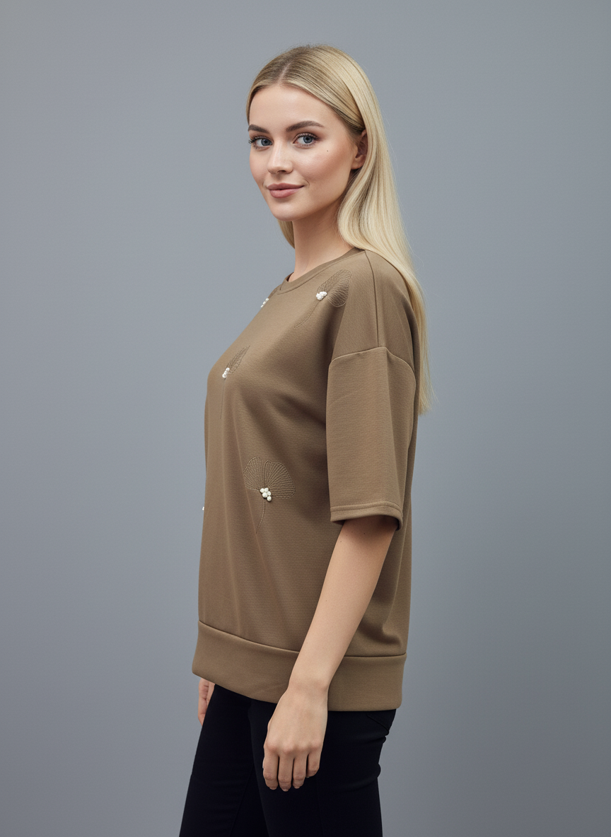 Pearl Petal Oversized Tee