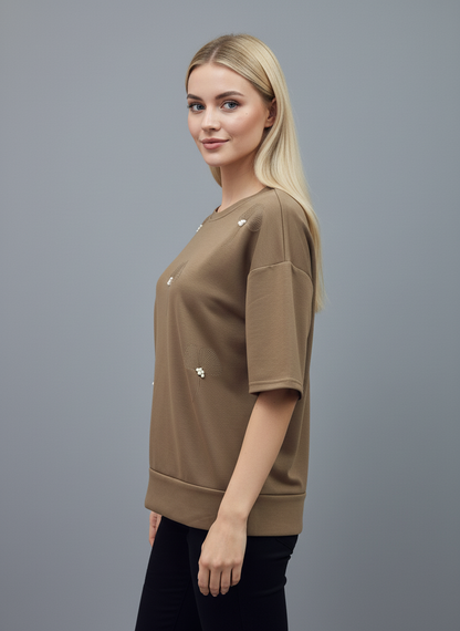 Pearl Petal Oversized Tee