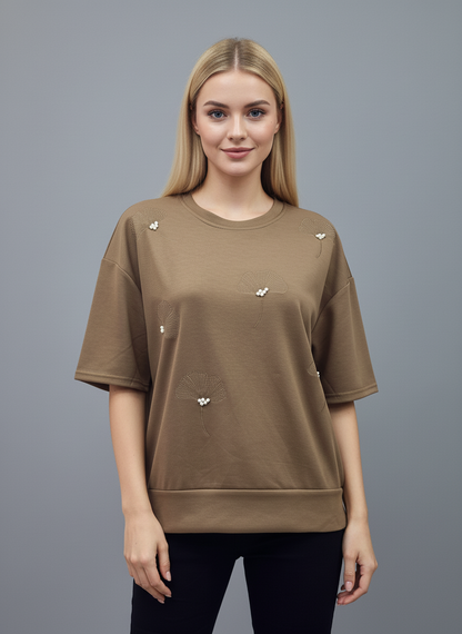 Pearl Petal Oversized Tee
