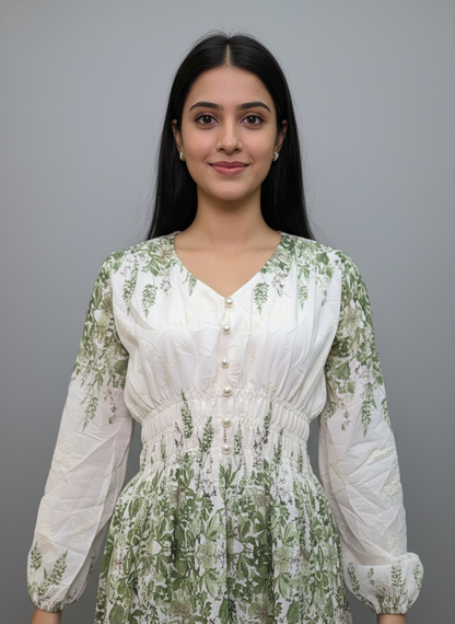 Botanic Breeze Cotton Dress