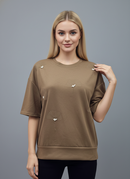 Pearl Petal Oversized Tee